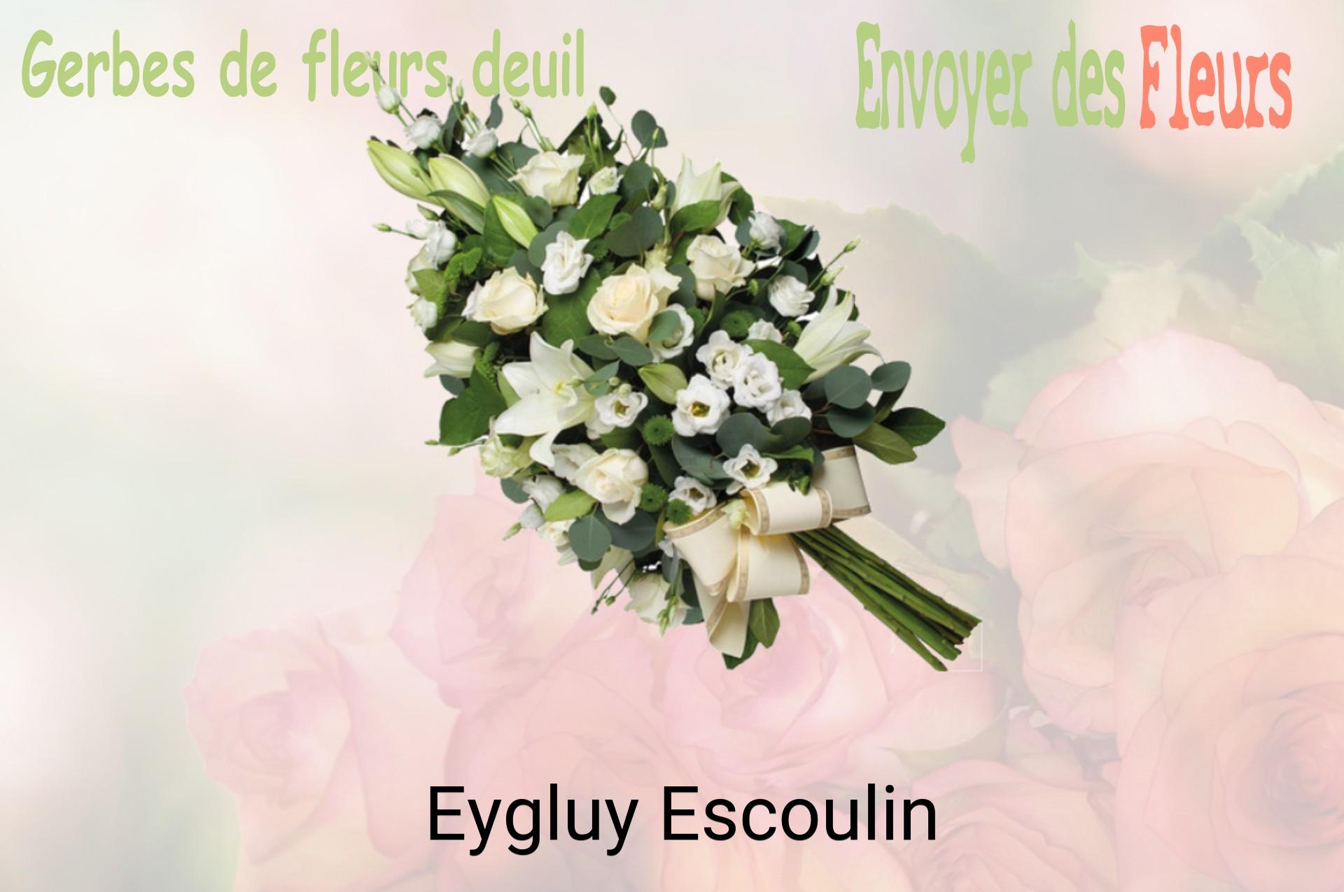 Gerbe de fleurs de deuil livrée à Eygluy-Escoulin